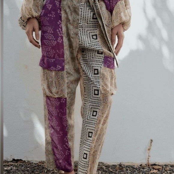 Zara Multicolor Patterned Pants - Picture 3 of 7